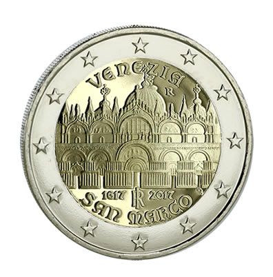 Italie 2 Euros Commémo. ITALIE 2017 - Basilique Saint-Marc de Venise