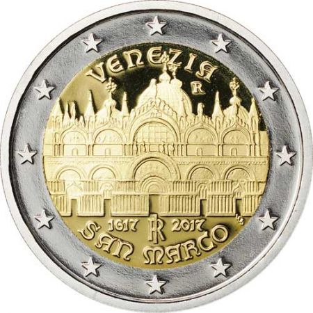 Italie 2 Euros Commémo. ITALIE 2017 BE - Basilique Saint-Marc de Venise