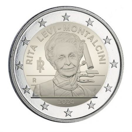 Italie 2 Euros Commémo. UNC 2024 - Rita Levi-Montalcini