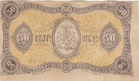 Italie 50 Centesimi, Banca Toscana - Série Bb - 1870 - SUP