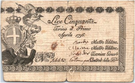 Italie 50 Lire Aigle et Armoiries - 01-04-1796 - 44473