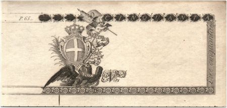 Italie 50 Lire Aigle et Armoiries - 1796 - Epreuve