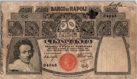 Italie 50 Lire S. Rosa, Minerve - 1909-1921