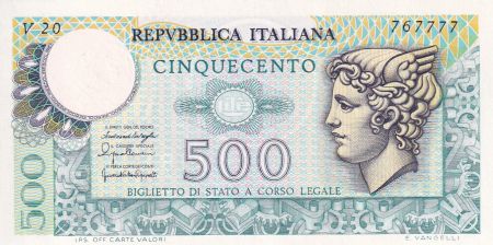 Italie 500 Lire - Mercure - 1976 - Série V.20 - P.95