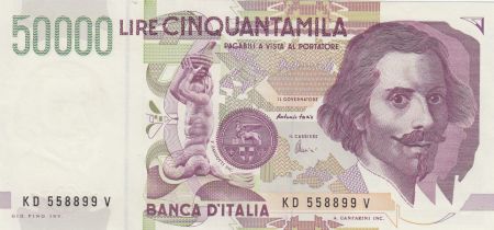 Italie 50000 Lire G.L. Bernini - 1992 - SPL - P.116c Série KD