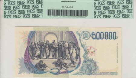 Italie 500000 lire Raphael -  1997 - PCGS 67 PPQ