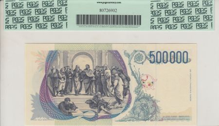 Italie 500000 lire Raphael -  1997 - PCGS 68 PPQ