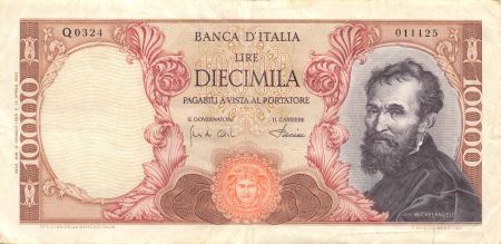 Italie ITALIE - 10000 LIRE 04-01-1968 - MICHEL-ANGE