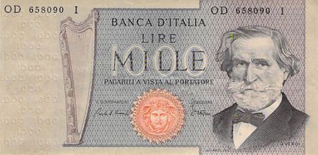 Italie ITALIE  GIUSEPPE VERDI - 1000 LIRE 20/02/1980