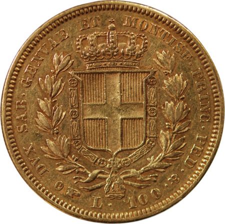 Italie ITALIE, SARDAIGNE, CHARLES ALBERT - 100 LIRE OR, 1834 P TURIN, AIGLE