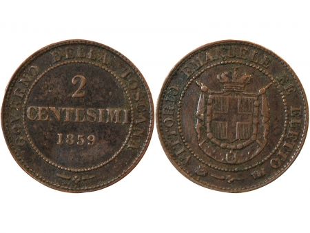 Italie ITALIE  VICTOR EMMANUEL II - 2 CENTESIMI 1859 BIRMINGHAM