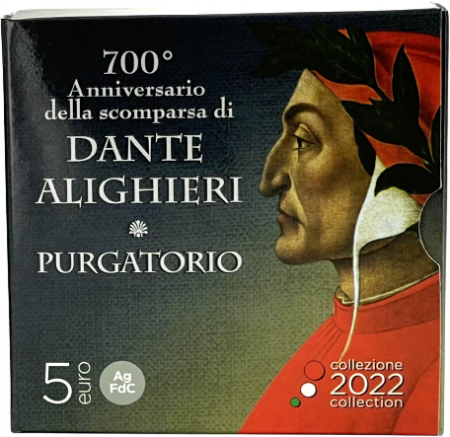 Italie Le Purgatoire - Dante Alighieri - 5 Euros Couleur Argent ITALIE 2022