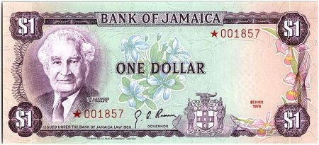 Jamaïque 1 Dollar, Sir Alexander Bustamante - 1978
