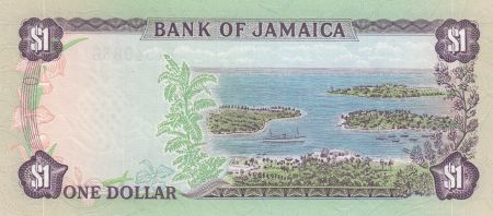 Jamaïque 1 Dollar 1982 - Alexandre Bustamante, fleurs, baie