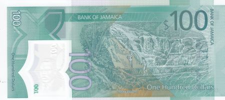 Jamaïque 100 Dollars Marcus Garvey - 2022 - Polymer Série AA