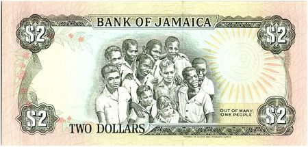 Jamaïque 2 Dollars, Paul Bogle - Groupe d\'enfants -  1992