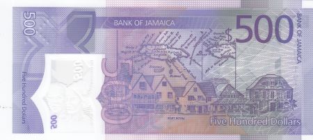 Jamaïque 500 Dollars Nanny of the Maroons - Samuel Sharpe - 2022 - Polymer Série AH