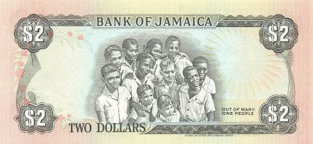 Jamaïque JAMAIQUE  PAUL BOGLE - 2 DOLLARS 1993 - P.NEUF