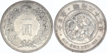Japon 1 Yen Dragon  - 1894 Meiji 27