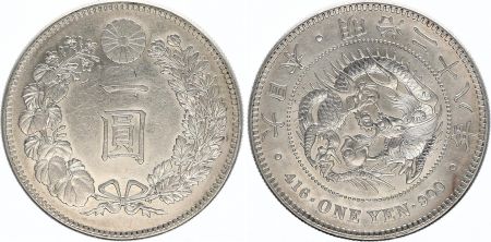 Japon 1 Yen Dragon  - 1895 Meiji 28