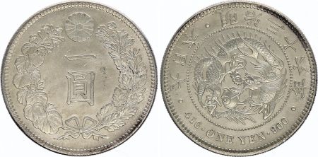 Japon 1 Yen Dragon  - 1903 Meiji 36