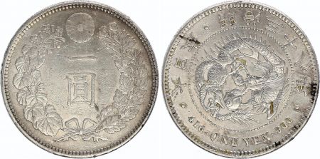 Japon 1 Yen Dragon  - 1905 Meiji 38