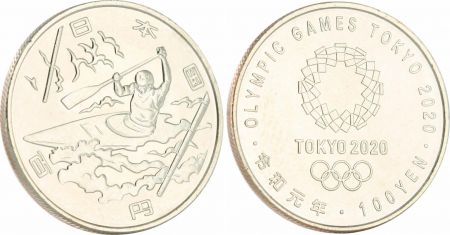 Japon 100 Yen, Canoé - JO TOKYO 2020 - SPL