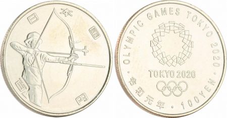 Japon 100 Yen, Tir à l\'arc - JO TOKYO 2020 - SPL