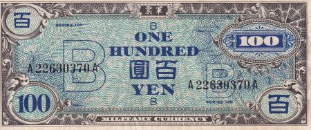 Japon 100 Yen Allied Military Currency  - 1945 - TTB - P.75