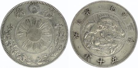 Japon 50 Sen Dragon - 1870 Meiji 3 - 2 em ex