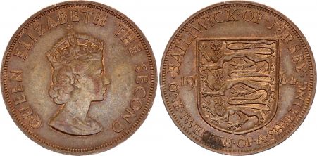 Jersey 1 Penny - Elisabeth II - 1964