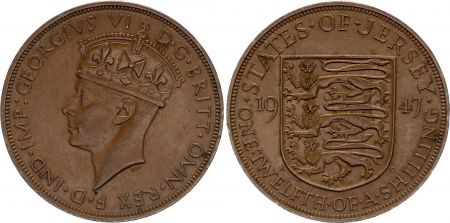 Jersey 1 Penny - George VI - Années variées 1937-1947