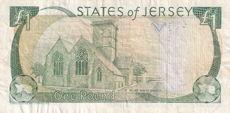 Jersey 1 Pound - Elisabeth II - ND (1989) - Série CC - P.15