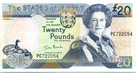 Jersey 20 Pounds Elisabeth II - Manoir St Ouen 2000