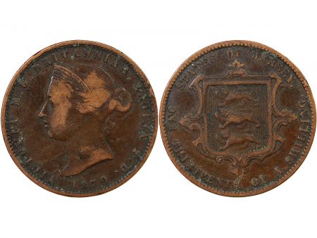 Jersey JERSEY  VICTORIA - 1/13 SHILLING 1870
