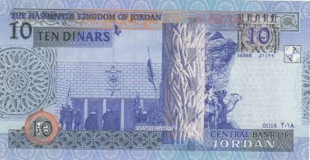 Jordanie 10 Dinars Roi Talal Ibn Adbdullah - Premier Parlement - 2018