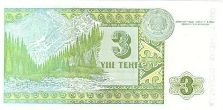 Kazakhstan 3 Tengé Suinbai - Montagne - 1993