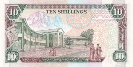 Kenya 10 Shillings - Kenyatta - Armoiries - 1993 - Série AW - P.24e