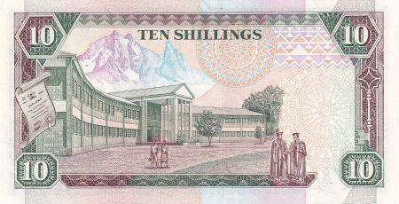 Kenya 10 Shillings - Kenyatta - Armoiries - 1993 - Série BB - P.24e