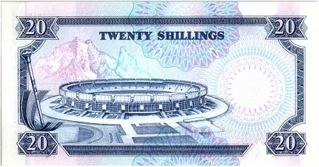 Kenya 20 Shillings  - Daniel Toroitich Arap Moi -1991