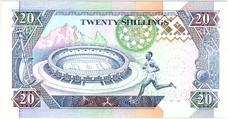 Kenya 20 Shillings  - Daniel Toroitich Arap Moi -1993