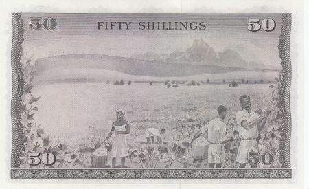 Kenya 50 Shillings  Mzee Jomo Kenyatta - Coton - 1971
