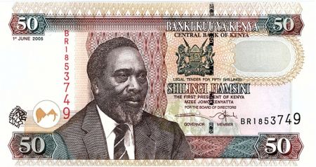 Kenya 50 Shillings M. J. Kenyatta - Caravane - 2005
