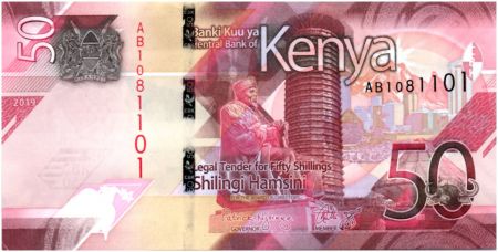 Kenya 50 Shillings M. J. Kenyatta - Industrie - 2019 - Neuf