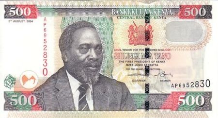 Kenya 500 Shillings 2004 - Mzee Jomo Kenyatta - Parlement