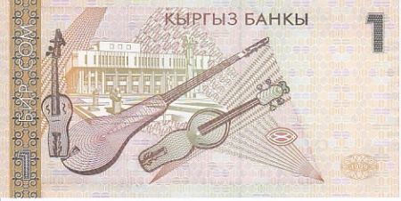 Kirghizstan 1 Som 1999 -  A. Maldibayeff - Instruments
