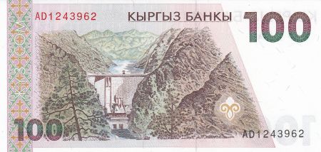 Kirghizstan 100 Som Toktogul - Montagnes - 1994