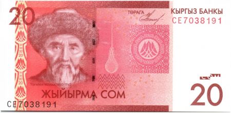 Kirghizstan 20 Som Togolok Moldo - 2009