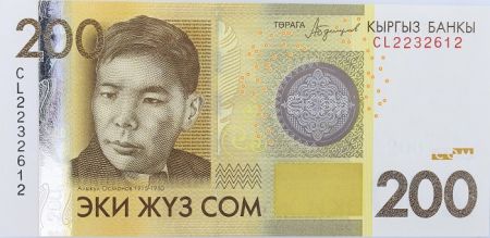 Kirghizstan 200 Som Alikul Osmonov - 2016 (2017) - Série CL