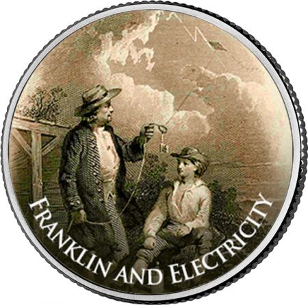 L\'année 2017 en monnaie - Juin - 265 ans de l\'expérience du cerf-volant de Franklin